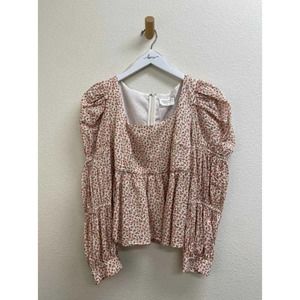 Hyacinth Top Pink Size M